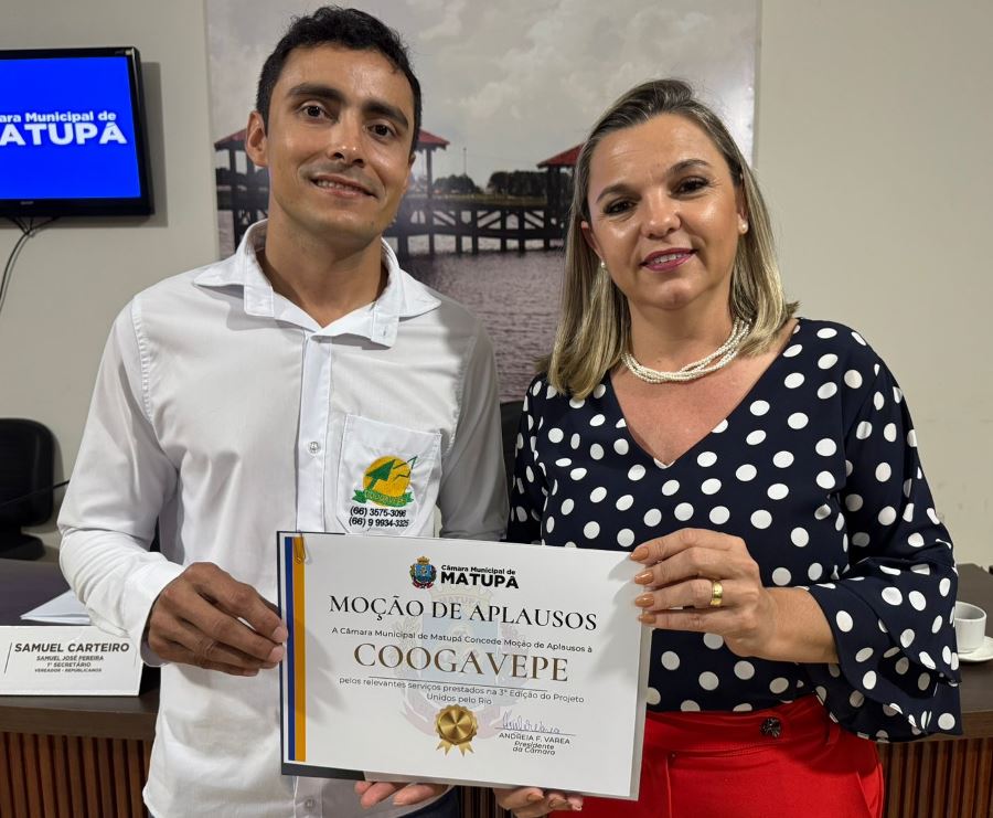 Moção de Aplausos à Coogavepe pelo Projeto Unidos pelo Rio