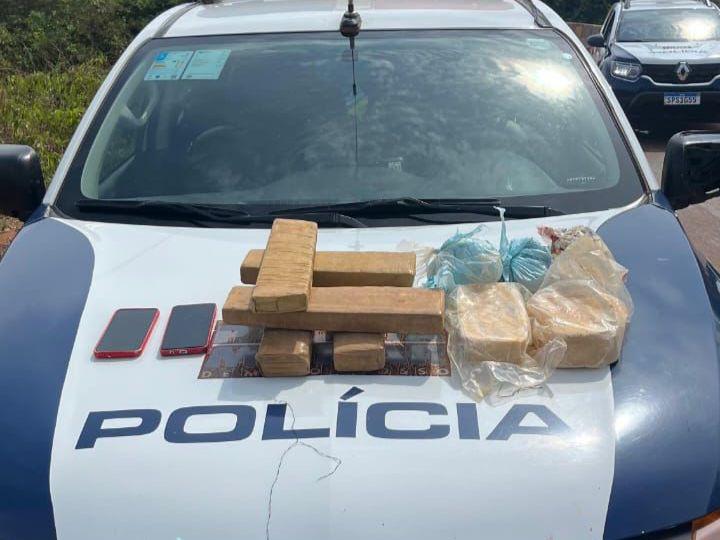 PM prende casal de faccionados com sete tabletes de maconha e pasta base em Feliz Natal