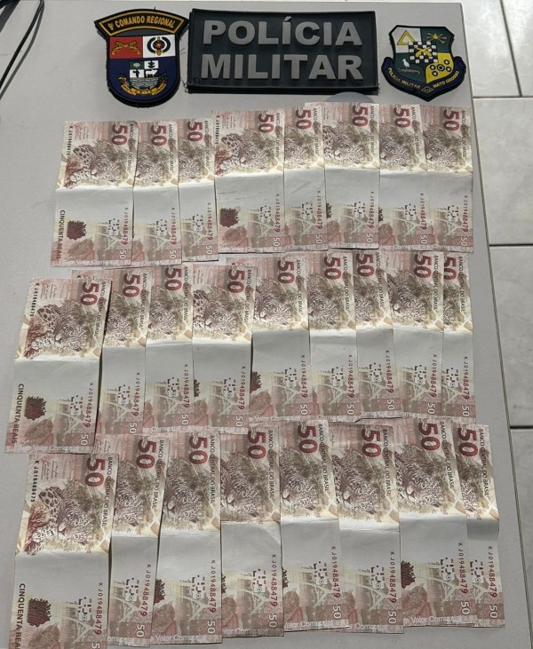 Mulher é detida com R$ 1.250 em notas falsas em Nova Canaã do Norte