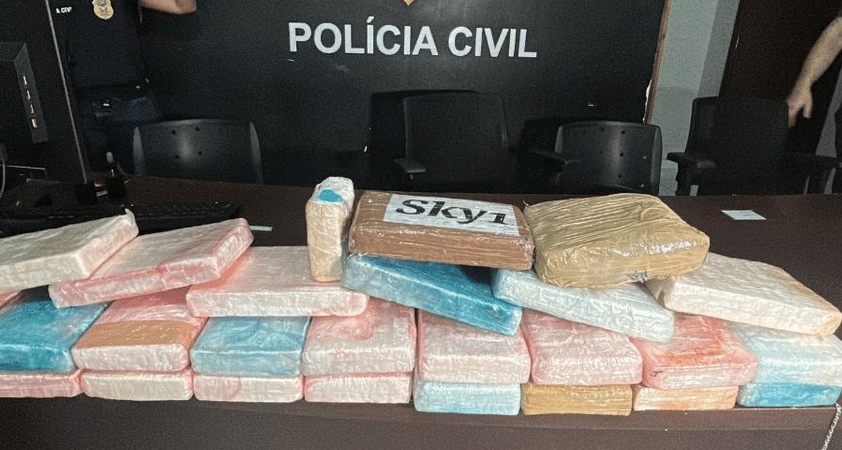 Polícia apreende 30 quilos de cocaína em barracão em Lucas do Rio Verde