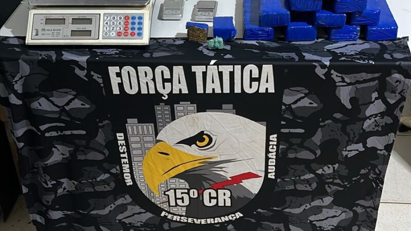 Força Tática apreende grande quantidade de drogas e prende mulher ligada a facção em Guarantã do Norte