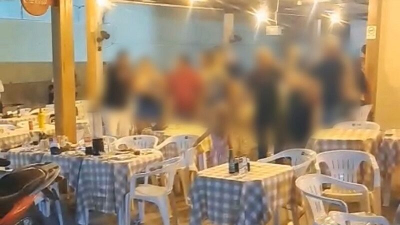 Briga generalizada em pizzaria termina com quatro conduzidos à delegacia em Guarantã do Norte.
