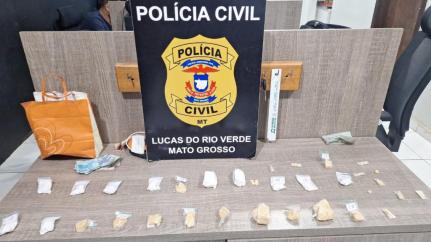 Polícia prende motorista de aplicativo que atuava como traficante no nortão de MT