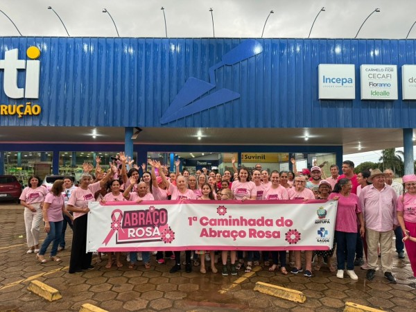 Primeira Caminhada do Abraço Rosa é realizada em Matupá