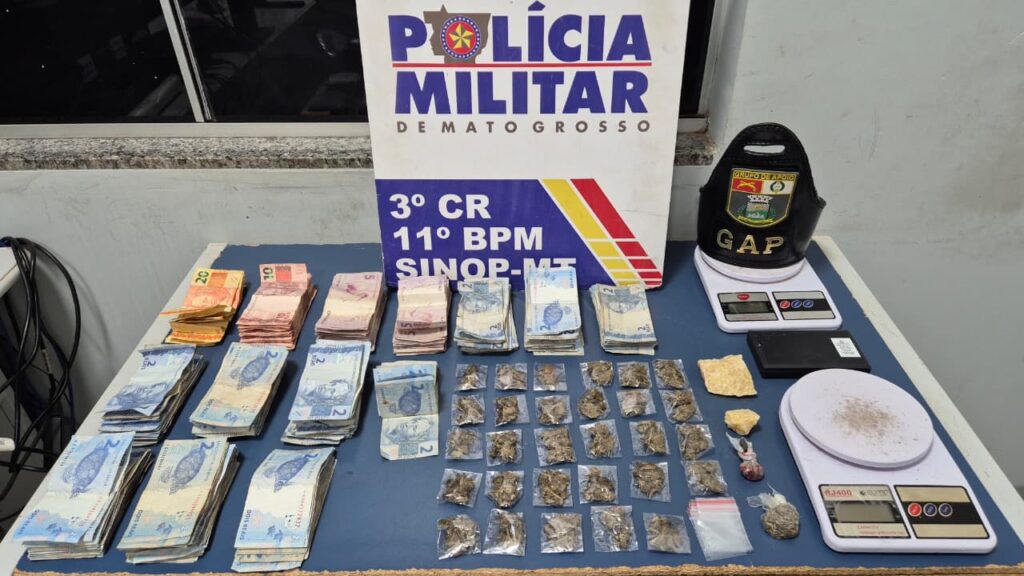 Preso motociclista acusado de participar de assassinato em Sinop; drogas apreendidas