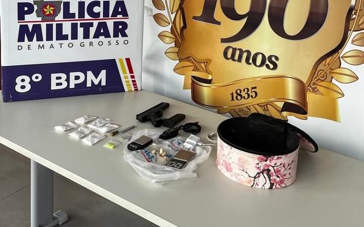 Ação conjunta da PM e Polícia Civil detém três suspeitos por roubo, apreende armas e drogas em Alta Floresta