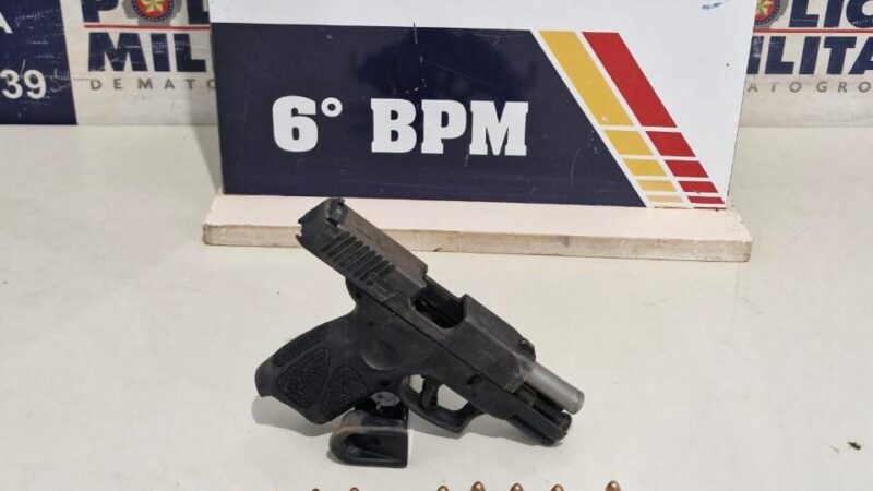 Polícia Militar prende homem por porte ilegal de arma de fogo