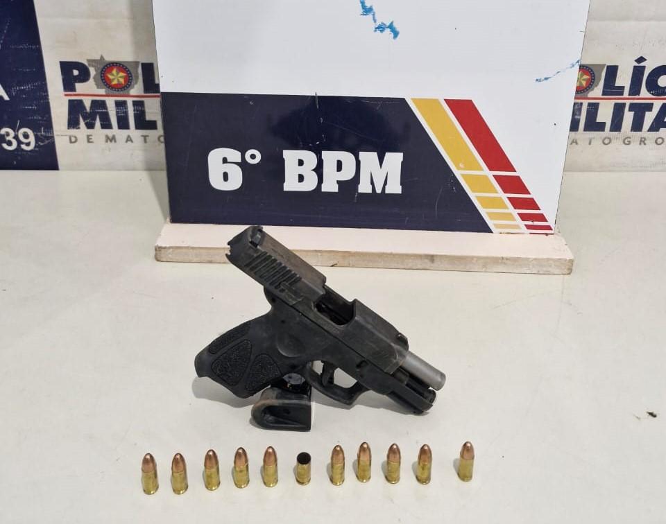 Polícia Militar prende homem por porte ilegal de arma de fogo