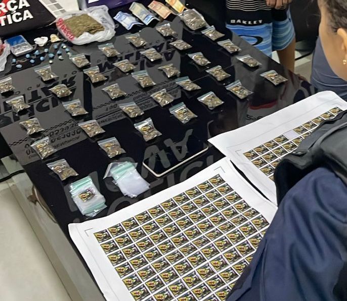 PM “estoura” boca de fumo e apreende drogas em Nova Mutum; dois presos