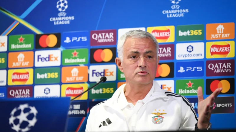 Mourinho diz que Ríos ‘não tem muita qualidade’ após gol contra na Champions
