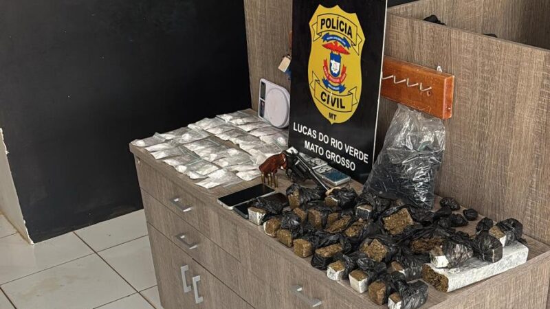 Polícia Civil prende mulher que traficava entorpecentes em Lucas do Rio Verde