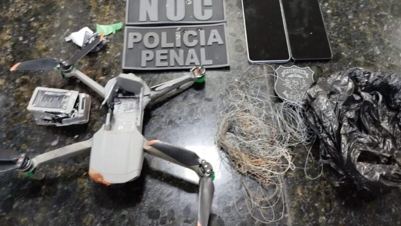 Polícia Penal apreende drone com celulares na penitenciária de Sinop