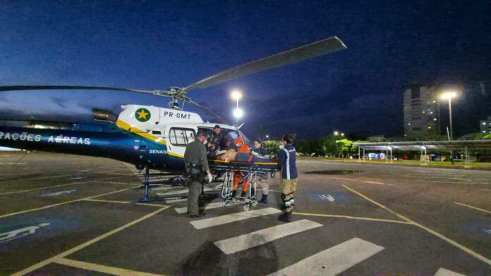 Acidente grave na MT-220 entre Sinop e Tabaporã deixa três feridos; vítima resgatada por helicóptero