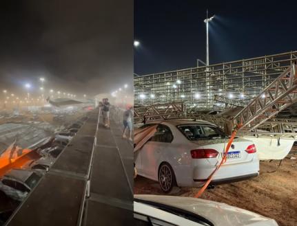 Vídeo – Chuva com rajada de vento derruba estrutura de Autódromo da Stock Car