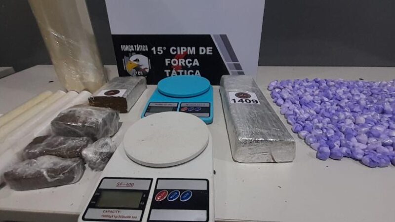 Polícia Militar conduz quatro suspeitos por tráfico de drogas em Várzea Grande