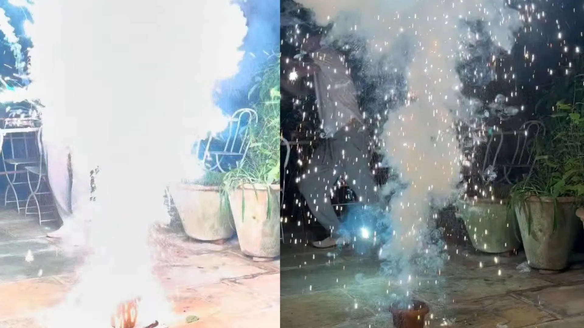 David Beckham quase é atingido por fogo de artifício; veja