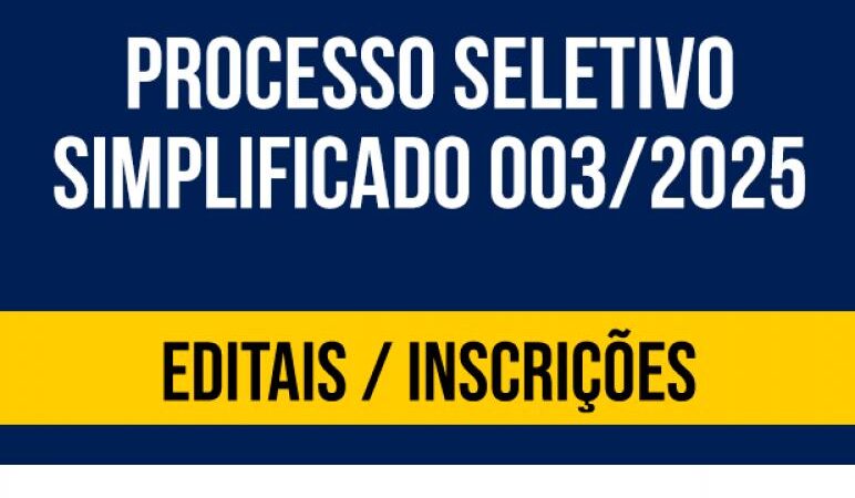 Processo Seletivo 003/2025