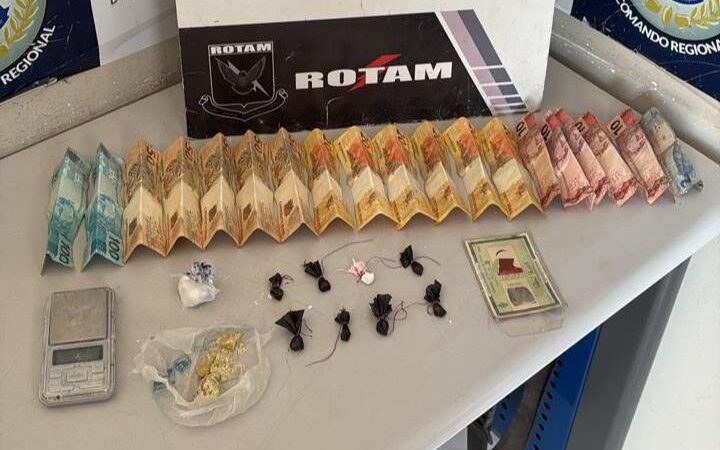 Rotam prende homem foragido da Justiça por tráfico de drogas em Cuiabá