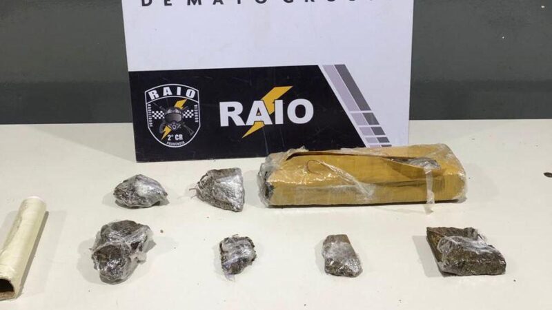 Companhia Raio prende homem com porções de maconha em Várzea Grande