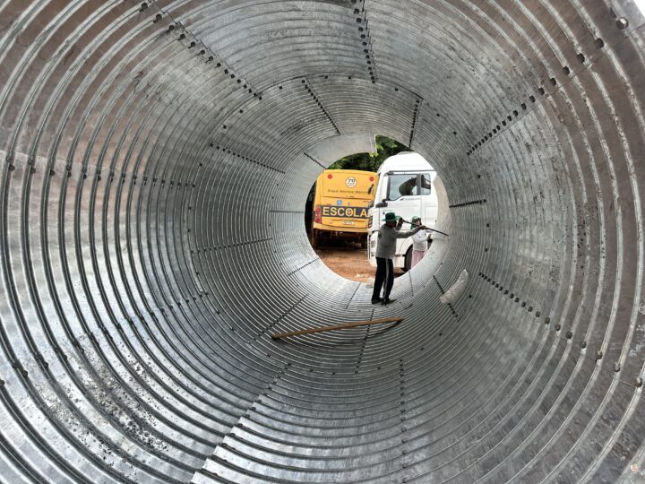 Tubos de Aço Galvanizado Chegam ao Município Para Manutenção de Pontes.