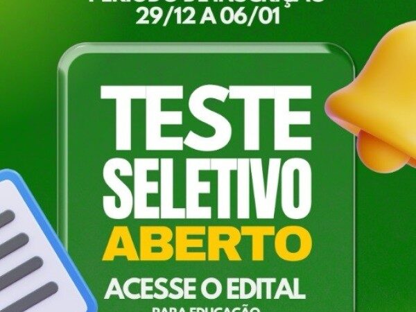 Guarantã do Norte abre novo processo seletivo com oportunidades na educação pública