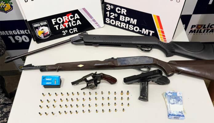 Acusado de ‘ostentar’ armas em fotos nas redes sociais é preso em Sorriso