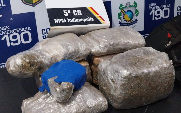PM apreende dez quilos de supermaconha e prende homem por tráfico de drogas