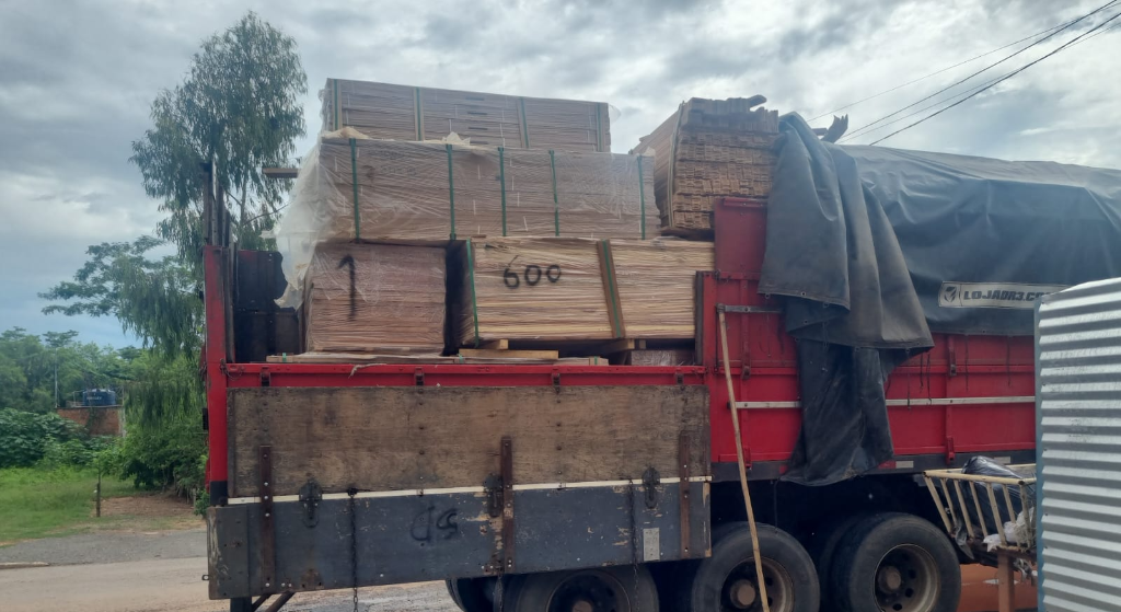 Batalhão Ambiental da PM apreende caminhão carregado com carga irregular de madeira