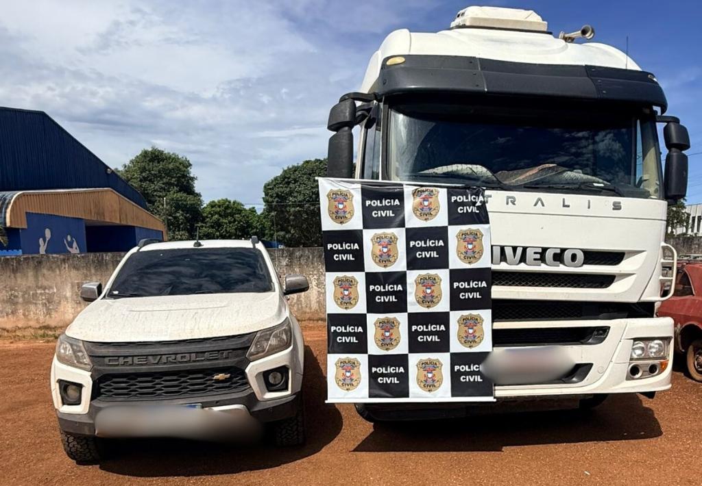 Polícia Civil recupera dois semi-reboques furtados em Rondonópolis durante ação em Guiratinga
