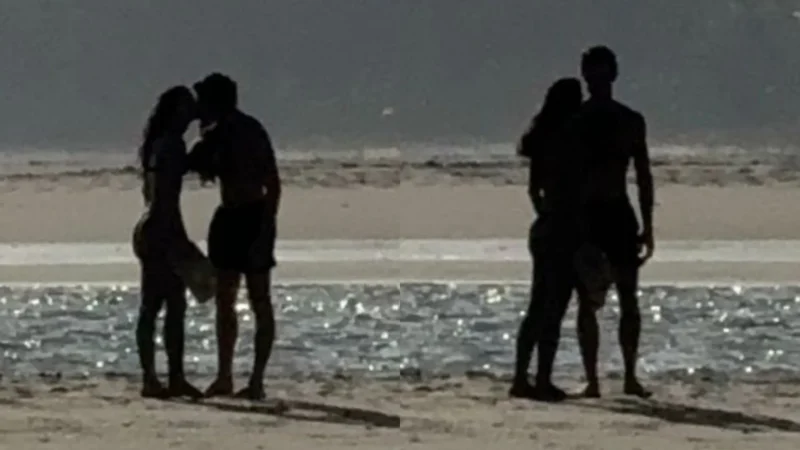 Bruna Marquezine e Shawn Mendes são flagrados aos beijos em praia de Alagoas