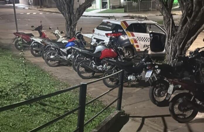 Polícia apreende 12 motos e aplica 121 multas durante “rolezinho” em Mato Grosso