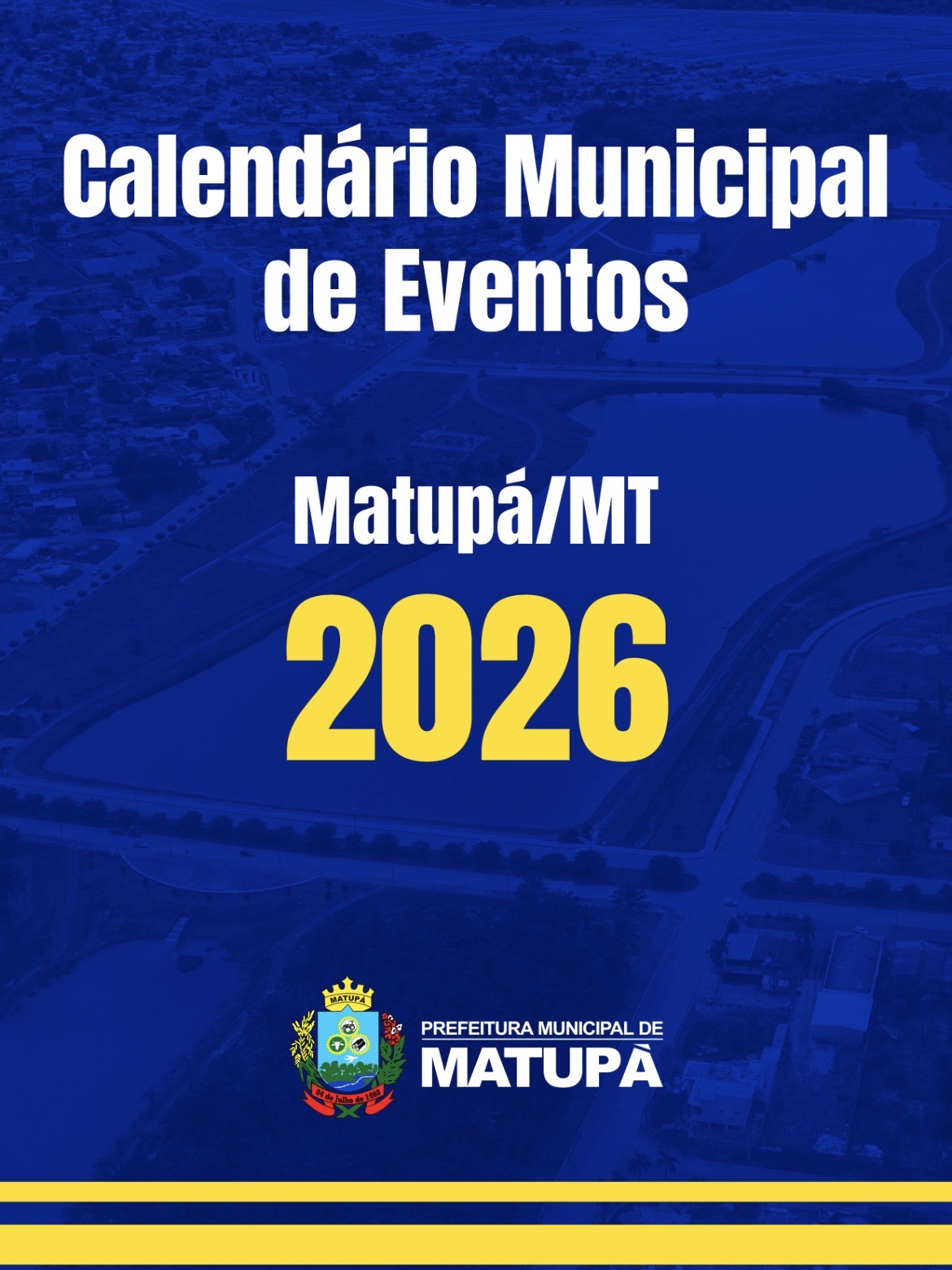 Calendário oficial de 2026 Prefeitura Municipal de Matupá