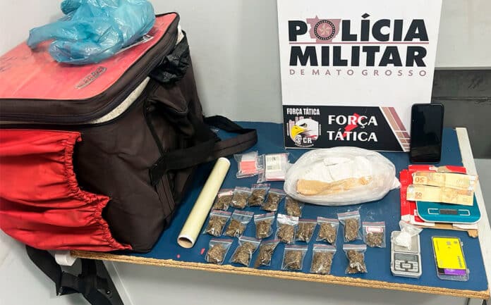 Jovem é preso com porções de cocaína e maconha em Sinop