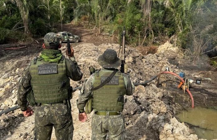 Operação ambiental flagra garimpo ilegal no interior de MT