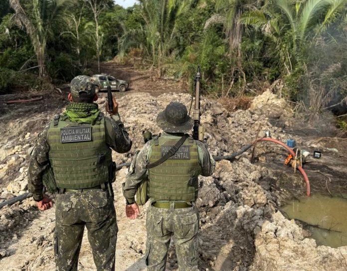Operação ambiental flagra garimpo ilegal no interior de MT