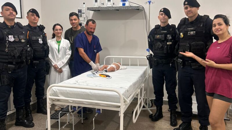 Policiais Militares salvam bebê de um mês engasgado em Marcelândia