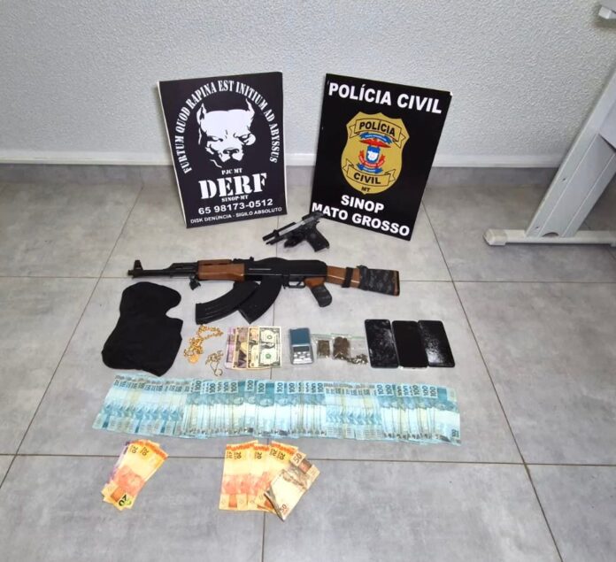 DERF prende em Sinop dois envolvidos em assalto com reféns em Cláudia