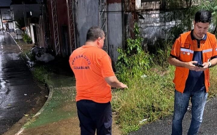 Defesa Civil de Cuiabá faz diversos atendimentos após chuva superior a 100mm