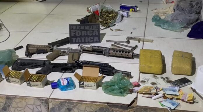 Quatro são mortos em confronto com a polícia em MT; fuzis e mais armas apreendidas