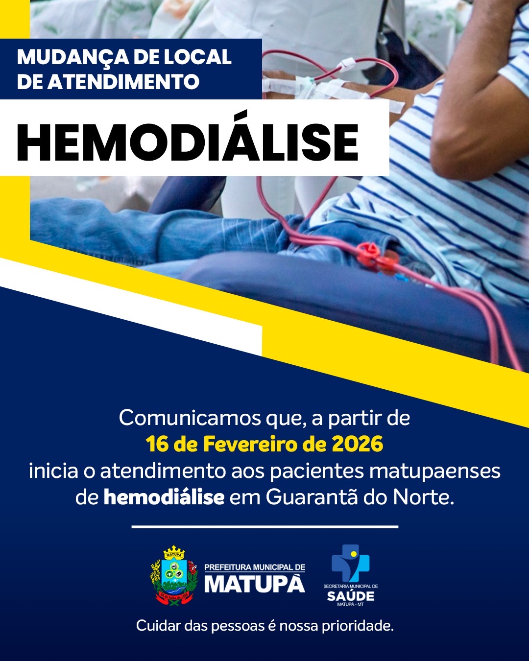 Gestão municipal amplia acesso à saúde com início do serviço de hemodiálise