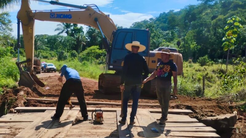 Força-Tarefa com várias frentes de trabalho nas estradas rurais de Guarantã do Norte
