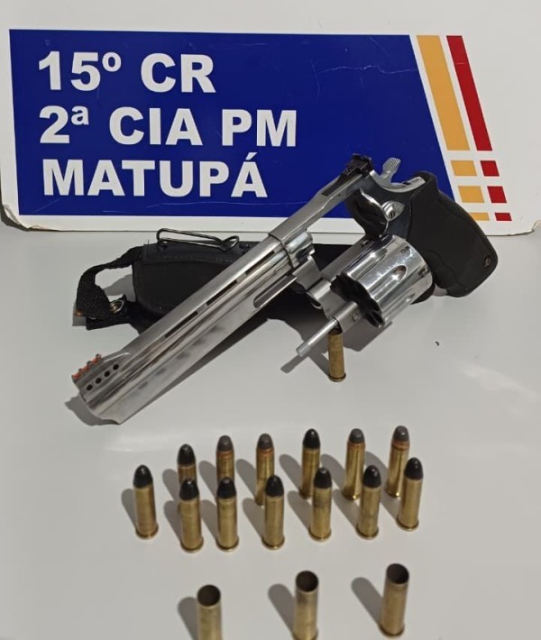 PM de Matupá retira de circulação duas armas e 17 munições