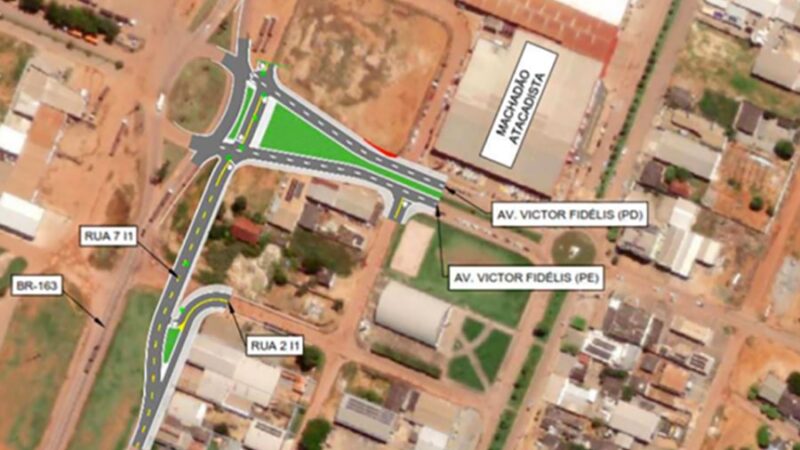 Prefeitura vai asfaltar e ampliar via lateral da BR-163 em Matupá