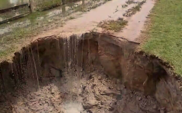 Sinop: prefeitura monitora represa que corre risco de rompimento