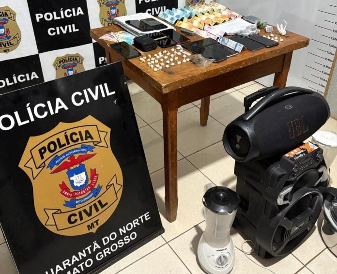 Polícia Civil prende autor de furtos a comércios em Guarantã do Norte e receptadores