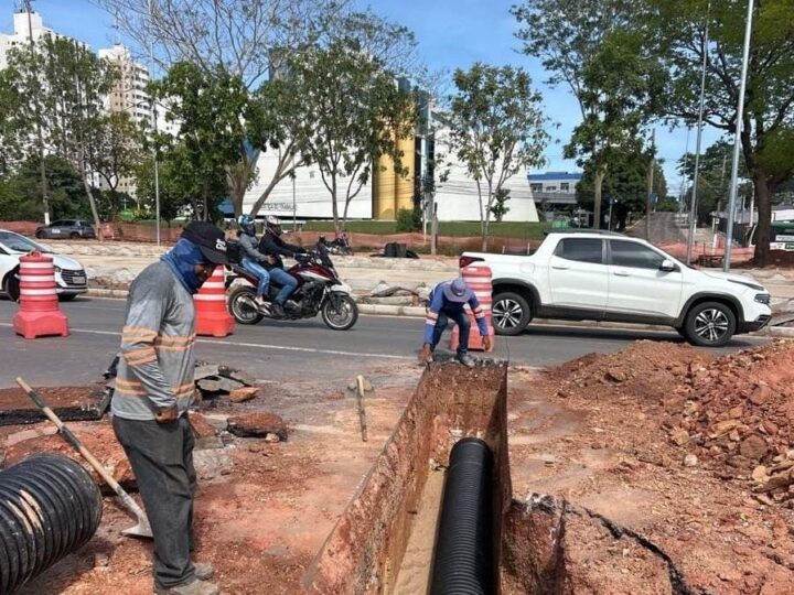 Avenida do CPA terá novas interdições para obras de implantação na próxima semana