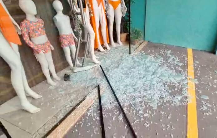 Sinop: ladrão quebra vitrine, invade comércio e foge com dinheiro