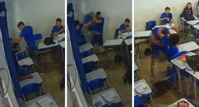 Adolescente é apreendido após espancar colega com socos e cadeira dentro de sala