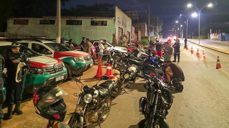 Guarda Municipal remove 19 motocicletas e um motorista é preso por embriaguez ao volante