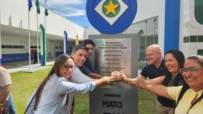 Governo de MT entrega escola estadual que vai atender 2,7 mil alunos em 41 turmas